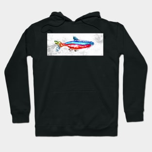 Cardinal Tetra Aquarium Fish Hoodie